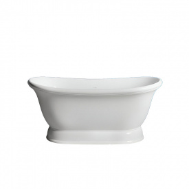 Ванна отдельностоящая WGT Water Stone PIETRA 1740x905 овальная, белая глянцевая