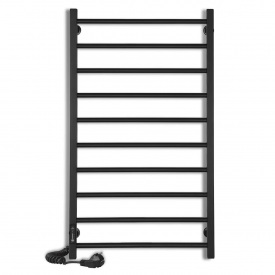 Полотенцесушитель электрический Laris Альфа ЧФЧ10 900х500 вертикальный, черный матовый (73207629)