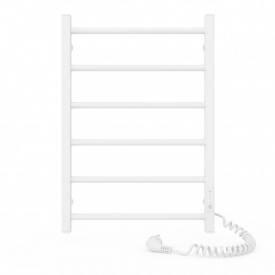 Полотенцесушитель электрический Laris Альфа ЧФ6 600х400 вертикальный, белый глянец (77700068)