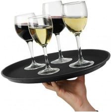 Поднос официанта Anti-Slip круглый диаметр 41см с противоскользящий покрытием Empire DP38507