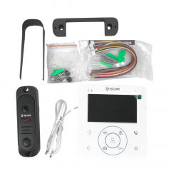 Комплект відеодомофона і відеопанель BCOM BD-480 White Kit Київ