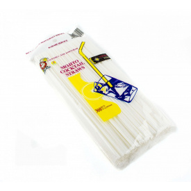 Трубочка для коктейля круглая One Chef 3×265 мм 300 шт белая