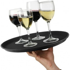 Поднос официанта Anti-Slip круглый диаметр 41см с противоскользящий покрытием Empire DP38507