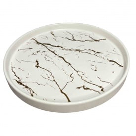 Блюдо фарфоровое BonaDi 805-700 Мраморная роскошь 25,5 см
