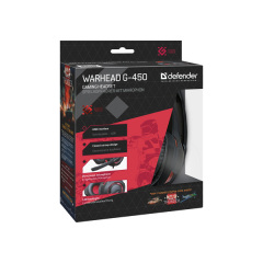 Гарнітура Defender Warhead G-450 Red-Black (64146) (6358195) Обухів