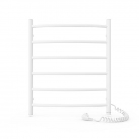 Полотенцесушитель электрический Laris Классик ЧФ6 600х500 вертикальный, белый глянец (75201010)