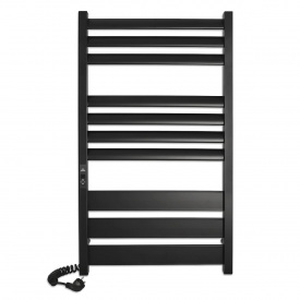 Полотенцесушитель электрический Laris Лавина ЧФЧ10 900х500 вертикальный, черный матовый (75201091)
