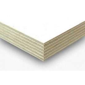 Фанера ламиннированная бакелитовая мебельная 6,5х1250х2500 M/M Riga (white)