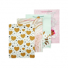 Пакет подарочный бумажный №27 31х41х12 см 12 шт (4418)