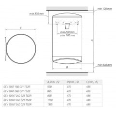 Водонагрівач Tesy GCV 1004724D C21 TS2RC (6398001) Київ