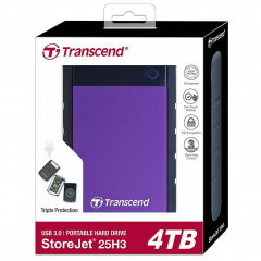 HDD накопичувач Transcend StoreJet 25H3 4TB (TS4TSJ25H3P) USB 3.0 Purple (6369782) Шостка