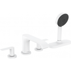 Змішувач Hansgrohe Vivenis для ванни на 4 отвори з sBox Matt White (75444700)