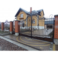 Ворота ковані ПП Брама Авраам Васильків