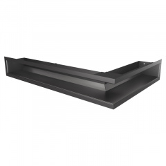Вентиляційна решітка ліва SAVEN Loft Angle 90х400х600 гарфітова Шепетовка