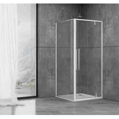 Душова кабіна Dusel DL198+DL196 Chrome 1000x1000x1900, скло прозоре Шепетовка