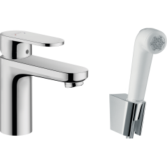 Змішувач Hansgrohe Vernis Blend 100 для умивальника з гігієнічної лійкою Chrome (71215000) Вараш