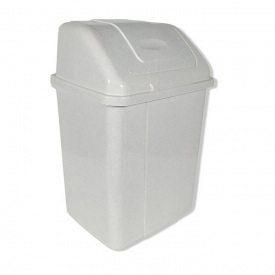 Ведро для мусора с поворотной крышкой 5 л 10 шт Серый (4840)