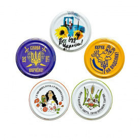 Кришка для консервації Панночка Патріотична Твіст 82 мм 240 шт (7694)