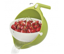 Миска-дуршлаг для ягод MESH STRAINER 2в1 Green (300672GR)