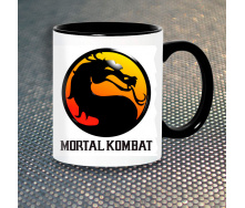 Чашка Fan Girl Логотип Мортал Комбат Mortal Kombat New (14503) 330 мл Разноцветный