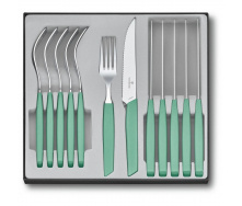 Набор столовых приборов Victorinox Swiss Modern Table Set 12 предметов Зеленый (6.9096.12W41.12)