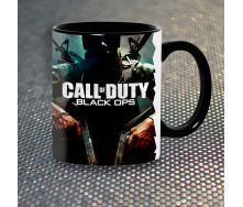 Чашка Fan Girl Call of Duty Black Ops New (14435) 330 мл Черный