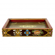 Поднос тибетский HandiCraft 8 символов счастья 36 x 26 см (25952)