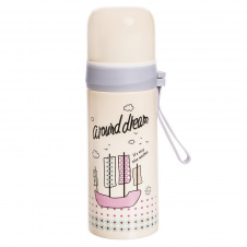 Термос стальной Zelart 350ml A round dream 2363 Бежевый