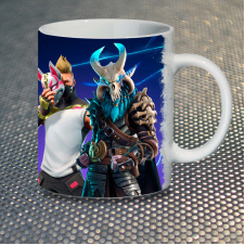Чашка Fan Girl Рагнарек и Ронин Фортнайт Fortnite Ragnarok and Drift New (14527) 330 мл Разноцветный