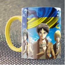 Чашка Fan Girl Атака на Титанов Attack on Titan UA (15435) 330 мл Желтый