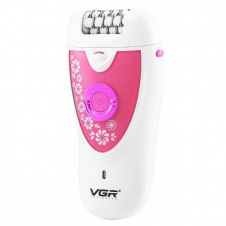 Фото - Эпилятор женский аккумуляторный VGR V-722 White-Pink (3_01736) Эпилятор женский аккумуляторный VGR V-722 White-Pink (3_01736)