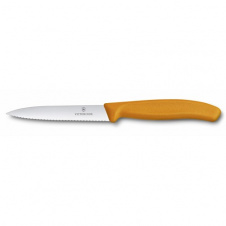 Фото - Кухонный нож Victorinox SwissClassic для нарезки 100 мм серрейтор Оранжевый (6.7736.L9) Кухонный нож Victorinox SwissClassic для нарезки 100 мм серрейтор Оранжевый (6.7736.L9)