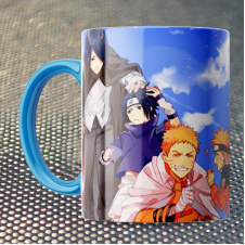 Чашка Fan Girl Саске Сакура и Наруто взрослые и дети - Naruto New (14561) 330 мл Разноцветный