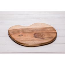 Разделочная доска из натурального дерева ecoWalnut 205x260x18 мм