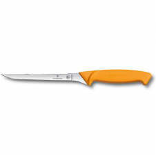 Кухонный нож для филетирования рыбы Victorinox Swibo Fish Filleting 16 см Желтый (5.8448.16)