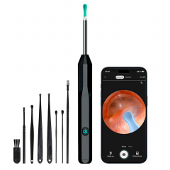 Прибор для удаления ушной серы с камерой Brillix 1296P Черный (PO-Black) Талалаївка