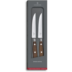 Набор кухонных ножей Victorinox Grand Maitre Wood Steak Set 120 мм дерево 2 шт. (7.7240.2W) Харьков