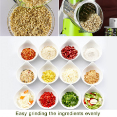 Овощерезка мультислайсер Tabletop Drum Grater Kitchen Master Терка для овощей и фруктов 3 насадки Зеленая/Белая Херсон