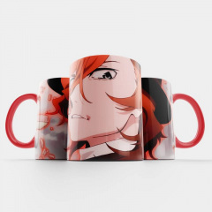 Чашка Fan Girl Великий из Бродячих Псов Чуя - Manga Bungou Stray Dogs (15725) 330 мл Красный Ромни