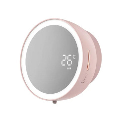 Сенсорный диспенсер настенный дозатор для мыла с зеркалом Zhiya MYX-W2 LED Pink Іршава