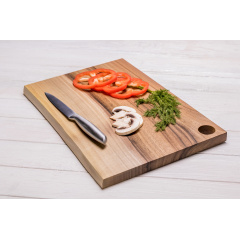 Прямоугольная досточка из ореха для нарезания и разделывания еды ecoWalnut 190x290x18 мм Ладан
