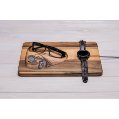Деревянный органайзер для смартфона ecoWalnut 290х200x15 мм Київ