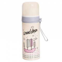 Термос стальной Zelart 350ml A round dream 2363 Бежевый Херсон