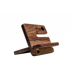 Деревянный органайзер для смартфона Apple ecoWalnut 210x170x170 мм Кропивницький