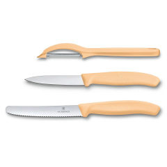 Набор Victorinox Swiss Classic Trend Colors Paring Knife Set with Universal Peeler Светло-оранжевый (6.7116.31L92) Оріхів