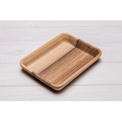 Пиала из древесины ореха для овощей и фруктов ecoWalnut 175x135x25 мм Дрогобыч