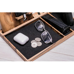 Деревянный органайзер для гаджетов ecoWalnut 310х227х182 мм Лосинівка