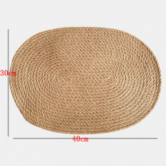 Плетеная салфетка для сервировки Коврик на стол 30х40 см ANbeauty Brown (AN0103419) Київ