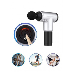 Комплект Массажный ударный пистолет Аккумуляторный массажер для тела Fascial Gun 4 насадки+Доска для отжиманий Push Up Board Славянск