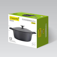 Кастрюля с крышкой Maestro Cast MR-4528 6,3 л Черный Київ